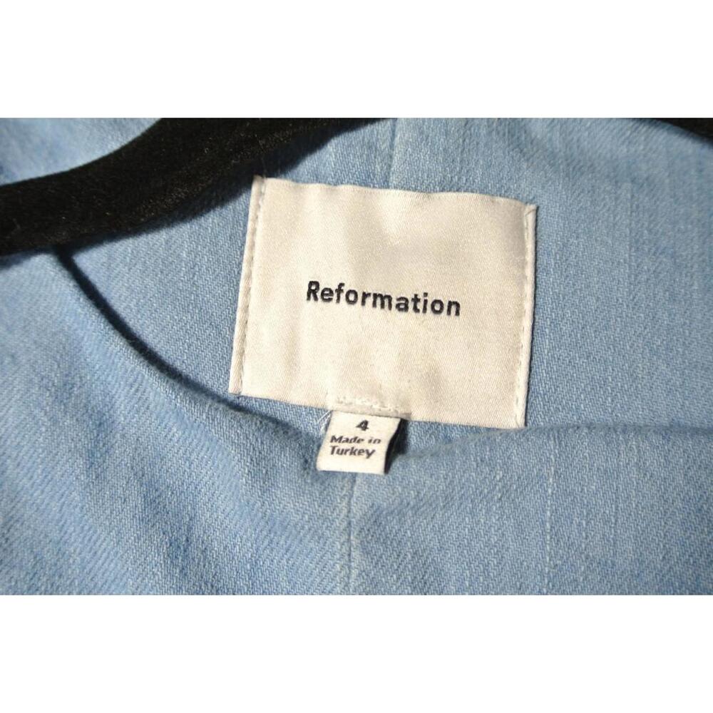 NEW, REFORMATION Sebastien Denim Midi Dress Size 4 #MD818 - Picture 10 of 12